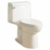 Outlet 🔥 American Standard Champion® 1.6 gpf Elongated One Piece Toilet with Left-Hand Trip Lever in Linen 🔥