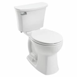 Best Pirce 👍 American Standard Edgemere® 1.28 gpf Round Toilet in White with Left-Hand Trip Lever 😀