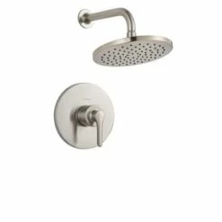 Outlet 🧨 American Standard Studio® S Single Handle Single Shower Faucet in Brushed Nickel Trim Only 🎉