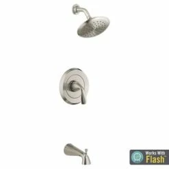 Best Pirce 🥰 American Standard Fluent® Single Handle Single Function Bathtub & Shower Faucet in Brushed Nickel (Trim Only) 🌟