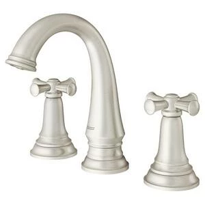 Promo 🛒 American Standard Delancey® Two Handle Widespread Bathroom Sink Faucet in Brushed Nickel Cross Handle ✔️ - Image 2