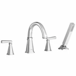 Flash Sale 👏 American Standard Edgemere® Two Handle Roman Tub Faucet in Polished Chrome Trim Only ⭐