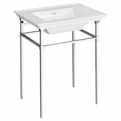 Budget ⭐ American Standard Town Square® Polished Chrome Console Table for 0297008 S Pedestal Top Sink 👏