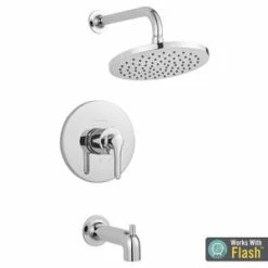 Cheap ⭐ American Standard Studio® S Single Handle Single Function Bathtub & Shower Faucet in Polished Chrome (Trim Only) ✨