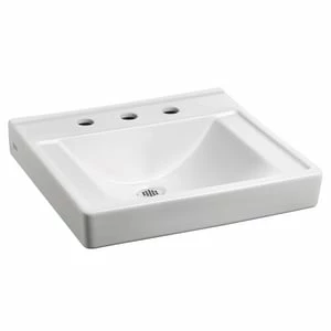 Coupon ❤️ American Standard Decorum® 20 x 18-1/4 in. 2 Hole 1-Bowl Wall Mount Vitreous China Rectangular Bathroom Sink in White 🔔