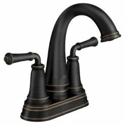 Deals 👏 American Standard Delancey® Two Handle Centerset Bathroom Sink Faucet in Legacy Bronze Lever Handle ✔️
