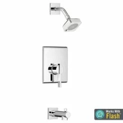 Coupon 🎁 American Standard Times Square® Single Handle Single Function Bathtub & Shower Faucet in Polished Chrome (Trim Only) ✨