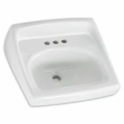 Best deal 🧨 American Standard Lucerne™ 2-Hole Wall Mount Lavatory Sink in White 😀