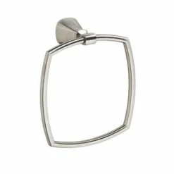 Wholesale 😉 American Standard Edgemere® Rectangular Closed Towel Ring in Brushed Nickel 🔔