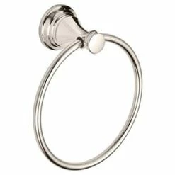 New 🛒 American Standard Delancey® Round Open Towel Ring in Polished Nickel ✔️