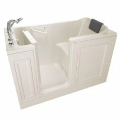 Coupon 🤩 American Standard 119 Luxury Series 48 x 28 in. Acrylic Rectangle Walk-In and Built-In Bathtub with Left Drain in White ✔️