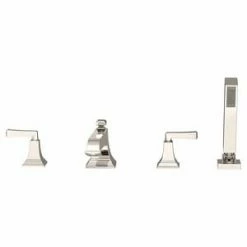 Best Pirce 👏 American Standard Town Square® S Two Handle Roman Tub Faucet in Polished Nickel Trim Only 💯