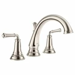 Best Sale 👍 American Standard Delancey® Two Handle Roman Tub Faucet in Polished Nickel Trim Only ❤️