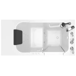 Deals ❤️ American Standard 109 Premium Series 48 x 28-1/2 in. 39-Jet Acrylic, Fiberglass and Gelcoat Rectangle Built-In 3-Wall Alcove Bathtub with Right Drain in White ⌛ - Image 3