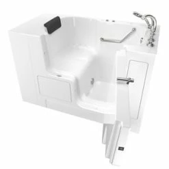 Best reviews of ⭐ American Standard 109 Premium Series 52 x 32 in. 26-Jet Gelcoat Rectangle Built-In Bathtub with Right Drain in White with Polished Chrome 👍
