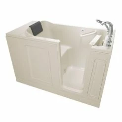 Buy โญ American Standard 119 Luxury Series 50-1/2 x 30 in. 26-Jet Acrylic Rectangle Built-In and 3-Wall Alcove Bathtub with Right Drain in Linen โ๏ธ