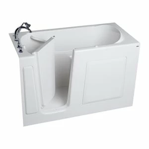 Buy 🛒 American Standard 509 Value Series 59-1/2 x 29-3/4 in. Air Bath Walk-In Bathtub with Left Drain in White 🌟