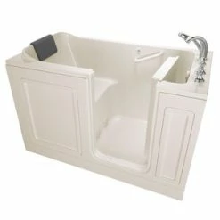 Cheap ✔️ American Standard 219 Luxury Series 59-3/4 x 32 in. Acrylic Rectangle Walk-In and Built-In Bathtub with Right Drain in White 🎉
