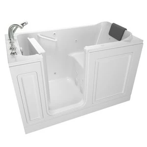 Budget ❤️ American Standard Luxury 60 x 32 x 37-1/2 in Combo Alcove Bathtub with Left Drain in White ✔️