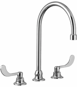 Buy ❤️ American Standard Monterrey® 0.35 gpm 3-Hole Widespread Bathroom Faucet with Double Wristblade Handle and Rigid Gooseneck Spout in Polished Chrome 👏