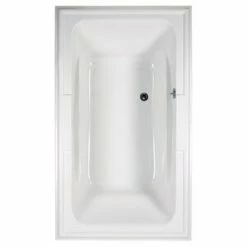 Flash Sale 💯 American Standard Town Square® 71-1/2 x 41-3/4 in. Whirlpool Drop-In Bathtub with Center Drain in White ✨