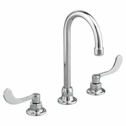 Best Sale 🧨 American Standard Monterrey® Two Handle Widespread Bathroom Sink Faucet in Polished Chrome Wristblade Handle 🧨