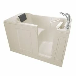 Best reviews of 🤩 American Standard 119 Luxury Series 50-1/2 x 30 in. Acrylic Rectangle Walk-In and Built-In Bathtub with Right Drain in Linen 💯