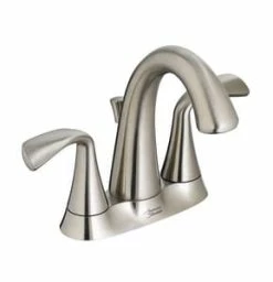 Best Sale 😍 American Standard Fluent™ Centerset Bathroom Sink Faucet with Double Lever Handle in Satin Nickel 🔔