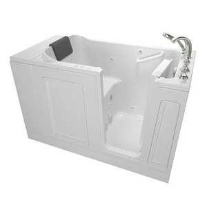 Brand new 😀 American Standard 119 Luxury Series 50-1/2 x 30 in. 39-Jet Acrylic Rectangle Built-In and 3-Wall Alcove Bathtub with Right Drain in White ⭐