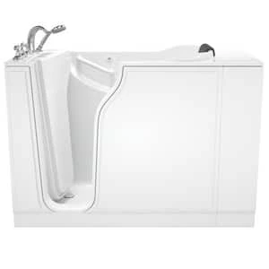 Outlet 🎉 American Standard 109 Premium Series 51-1/2 x 29-3/4 in. Gelcoat Rectangle Walk-In and Built-In Bathtub with Left Drain in Linen ⌛ - Image 2