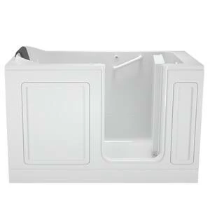 New 👍 American Standard Luxury Series 59-3/4 x 32 in. Whirlpool Walk-in Bathtub with Right Drain in Linen 🔥 - Image 2
