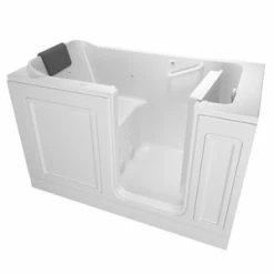 Coupon ❤️ American Standard Luxury Series 59-3/4 x 32 in. Whirlpool Walk-In Bathtub with Right Drain in White ⭐