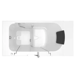 Outlet 😍 American Standard 105 Premium Series 52 x 30 in. Gelcoat Rectangle Walk-In and Built-In Bathtub with Left Drain in White with Polished Chrome ✨ - Image 2