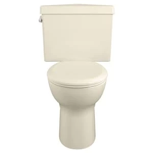 Cheap ❤️ American Standard Cadet® 3 1.6 gpf Round Floor Mount Two Piece Toilet Bone 🎁