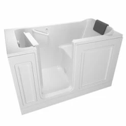 Best Sale ⌛ American Standard 215 Luxury Series 59-3/4 x 32 in. Acrylic Rectangle Walk-In and Built-In Bathtub with Left Drain in White 🧨