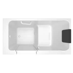 Best Sale ⌛ American Standard 215 Luxury Series 59-3/4 x 32 in. Acrylic Rectangle Walk-In and Built-In Bathtub with Left Drain in White 🧨 - Image 2