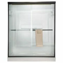 Buy ⭐ American Standard Euro® 70 x 24-1/4 x 60 in. Frameless Sliding Shower Door with Clear Glass in Oil Rubbed Bronze ✔️