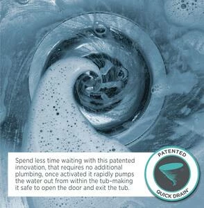 Deals 🛒 American Standard 115 Luxury Series 50-1/2 x 30 in. 39-Jet Acrylic Rectangle Built-In and 3-Wall Alcove Bathtub with Left Drain in White ✨ - Image 3