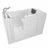 Promo 👍 American Standard 109 Premium Series 48 x 28-1/2 in. Gelcoat Rectangle Walk-In and Built-In Bathtub with Left Drain in White ❤️