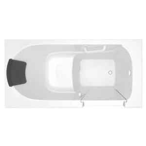 Budget 🧨 American Standard 105 Premium Series 59-1/2 x 29-3/4 in. Gelcoat Rectangle Walk-In and Built-In Bathtub with Right Drain in White 🔥 - Image 2