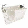 Promo 🥰 American Standard 109 Premium Series 59-1/2 x 29-3/4 in. 26-Jet Gelcoat and Fiberglass Rectangle Built-In 3-Wall Alcove Bathtub with Left Drain in Linen 🛒