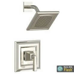 Discount 🔥 American Standard Town Square® S Single Handle Single Shower Faucet in Polished Nickel - PVD Trim Only ❤️