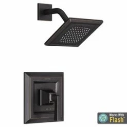 Discount 🥰 American Standard Town Square® S Single Handle Single Shower Faucet in Legacy Bronze Trim Only 🎁