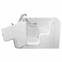 Brand new โญ American Standard 709 Value Series 52 x 32 in. 21-Jet Gelcoat Rectangle Built-In Bathtub with Left Drain in White with Polished Chrome โ