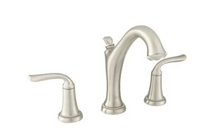 Outlet 👏 American Standard Patience™ Two Handle Widespread Bathroom Sink Faucet with Metal Pop-Up Drain in Brushed Nickel 🌟