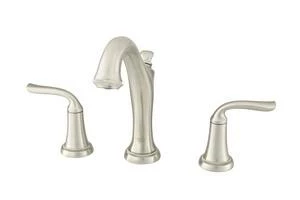 Outlet 👏 American Standard Patience™ Two Handle Widespread Bathroom Sink Faucet with Metal Pop-Up Drain in Brushed Nickel 🌟 - Image 2