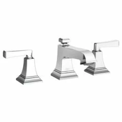 Cheap 🔔 American Standard Town Square® S Two Handle Widespread Bathroom Sink Faucet with Metal Pop-Up Drain in Polished Chrome ❤️