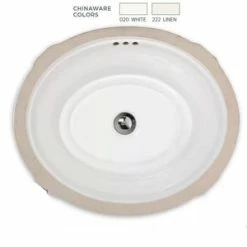 Budget 😀 American Standard Estate® Undermount Bathroom Sink with Overflow in Linen ⌛