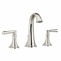 Wholesale ❤️ American Standard Estate® Two Handle Widespread Bathroom Sink Faucet with Metal Pop-Up Drain in Polished Nickel 🛒