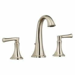 Discount 😉 American Standard Estate® Two Handle Widespread Bathroom Sink Faucet with Metal Pop-Up Drain in Brushed Nickel ✨